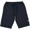 Filou Gender Neutral Drawstrings Pants, Navy - Pants - 1 - thumbnail