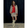 Women's Floral Print Alina Quilted Reversible Jacket, Winter Berry - Jackets - 3