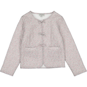 Alina Reversible Quilted 3-Tie Jacket, Winter Berry