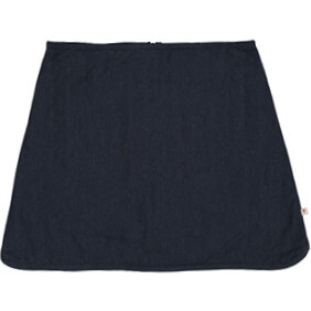 Aline Quilted Padded Zipped Skirt, Navy