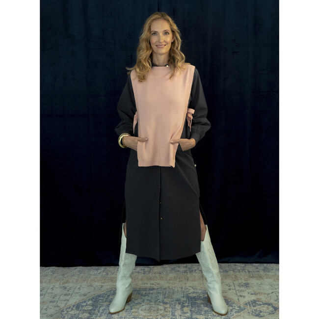 Women's Jano Knit 2-Tie Closure Vest, Milkshake - Vests - 3