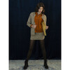 Women's Floral Print Alina Quilted Reversible Jacket, Honey Grey - Jackets - 4