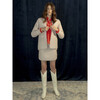 Alina Reversible Quilted 3-Tie Jacket, Winter Berry - Jackets - 2
