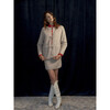 Women's Floral Print Alina Quilted Reversible Jacket, Winter Berry - Jackets - 4