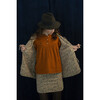 Women's Floral Print Alina Quilted Reversible Jacket, Honey Grey - Jackets - 5