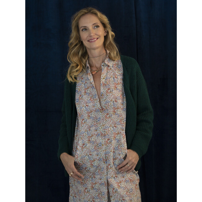 Women's Isadora Mid-Calf Length Dress, Rosewood - Dresses - 5