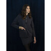 Women's Aline Quilted Zipped Skirt, Navy - Skirts - 7