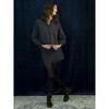 Women's Isabel Solid A-Line Shirt, Navy - Blouses - 5