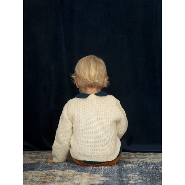 Philo Gender Neutral Cardigan, Vanila - Cardigans - 6
