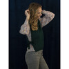 Women's Isabel Floral Print A-Line Shirt, Rosewood - Blouses - 6