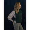 Women's Isabel Floral Print A-Line Shirt, Rosewood - Blouses - 7
