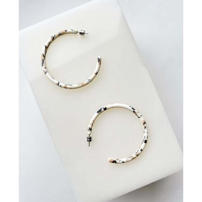 Large Hoops, Terrazzo - Earrings - 2