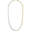 22'' Petite Coffee Bead Necklace, Gold + Silver - Necklaces - 1 - thumbnail