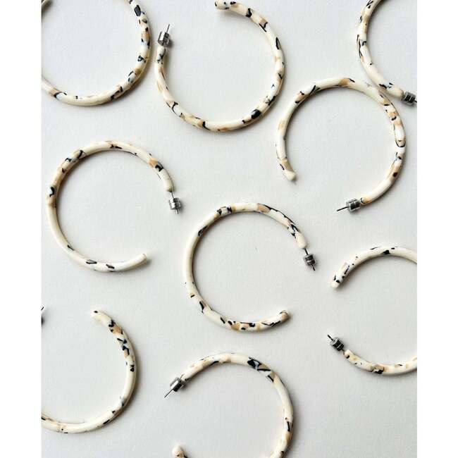 Large Hoops, Terrazzo - Earrings - 3