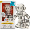 Colorable and Play Austronaut - Coloring - 1 - thumbnail