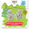 Colorable Santa and Tree - Coloring - 1 - thumbnail