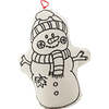 Colorable Snowman and Gingerbread - Coloring - 2