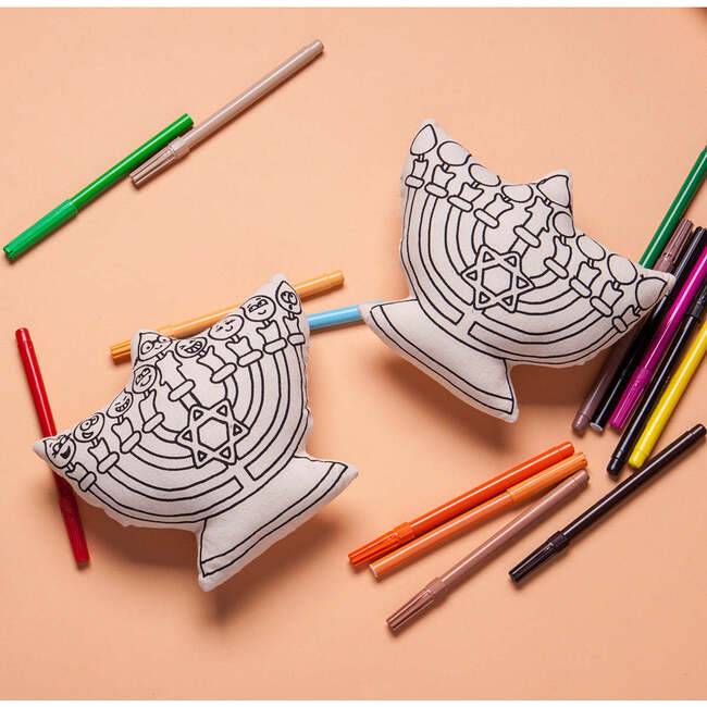 Colorable Menorah - Coloring - 2