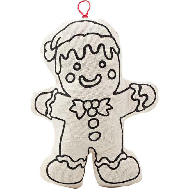 Colorable Snowman and Gingerbread - Coloring - 3