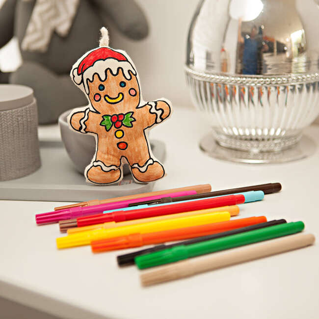 Colorable Snowman and Gingerbread - Coloring - 5