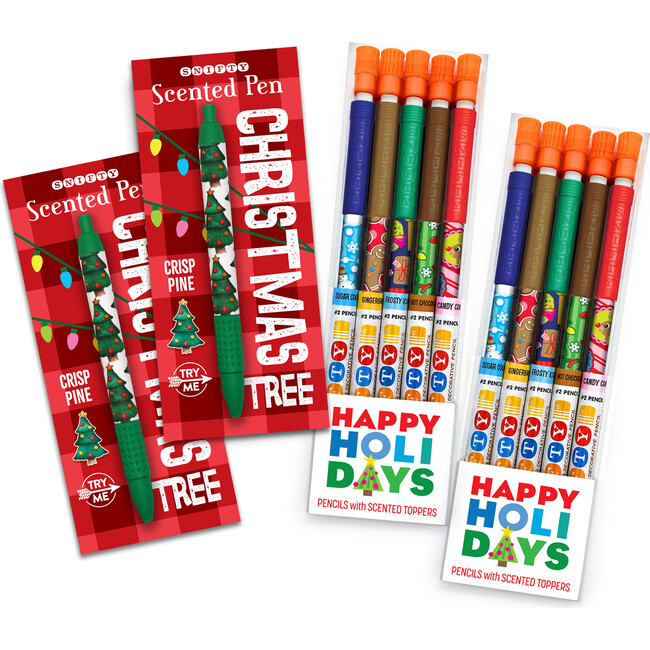 Holiday Scented Topper Pencils, 2 Sets - Art Supplies - 1