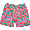 Mens Geo Melon Sustainable Swim Short - Swim Trunks - 1 - thumbnail