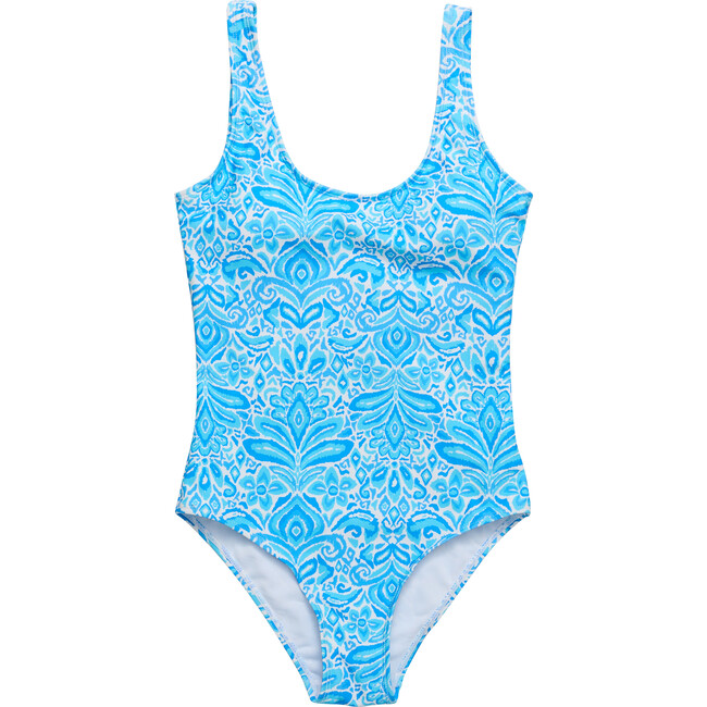 Womens Santorini Blue Swimsuit