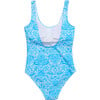 Womens Santorini Blue Swimsuit - One Pieces - 3