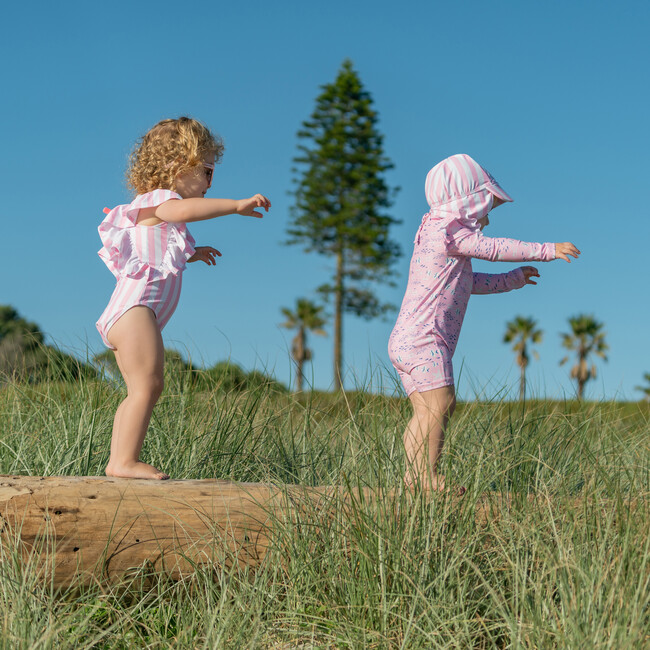 Pink Sea LS Sunsuit - One Pieces - 4