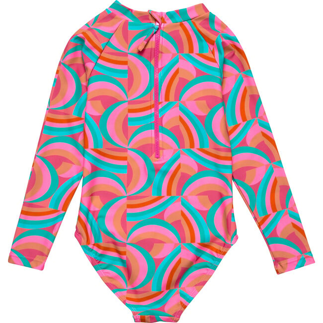 Geo Melon Sustainable LS Surf Suit - One Pieces - 3