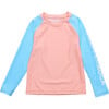 Peach Colorblock LS Rash Top - Rash Guards - 1 - thumbnail