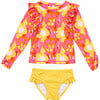 Pop of Sunshine LS Ruffle Set - Two Pieces - 1 - thumbnail