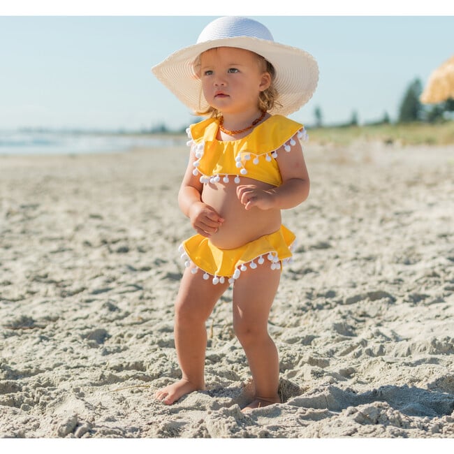 Hello Yellow Flounce Bikini - Two Pieces - 2