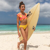 Pop of Sunshine Crop SS Rash Top Set - Two Pieces - 2