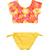 Pop of Sunshine Crop SS Rash Top Set - Two Pieces - 3
