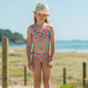 Geo Melon Sustainable Knot Front Bikini - Two Pieces - 2