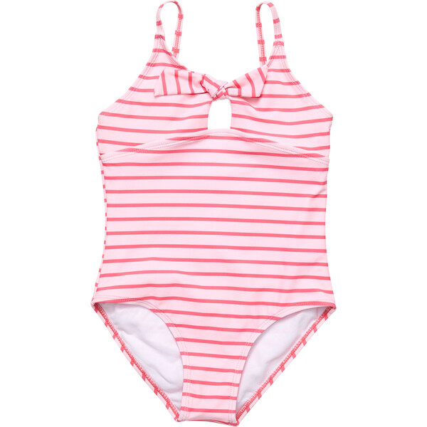 Coral Striped Swimsuit – miles the label