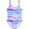 Water Hues Tie Back Swimsuit - One Pieces - 1 - thumbnail