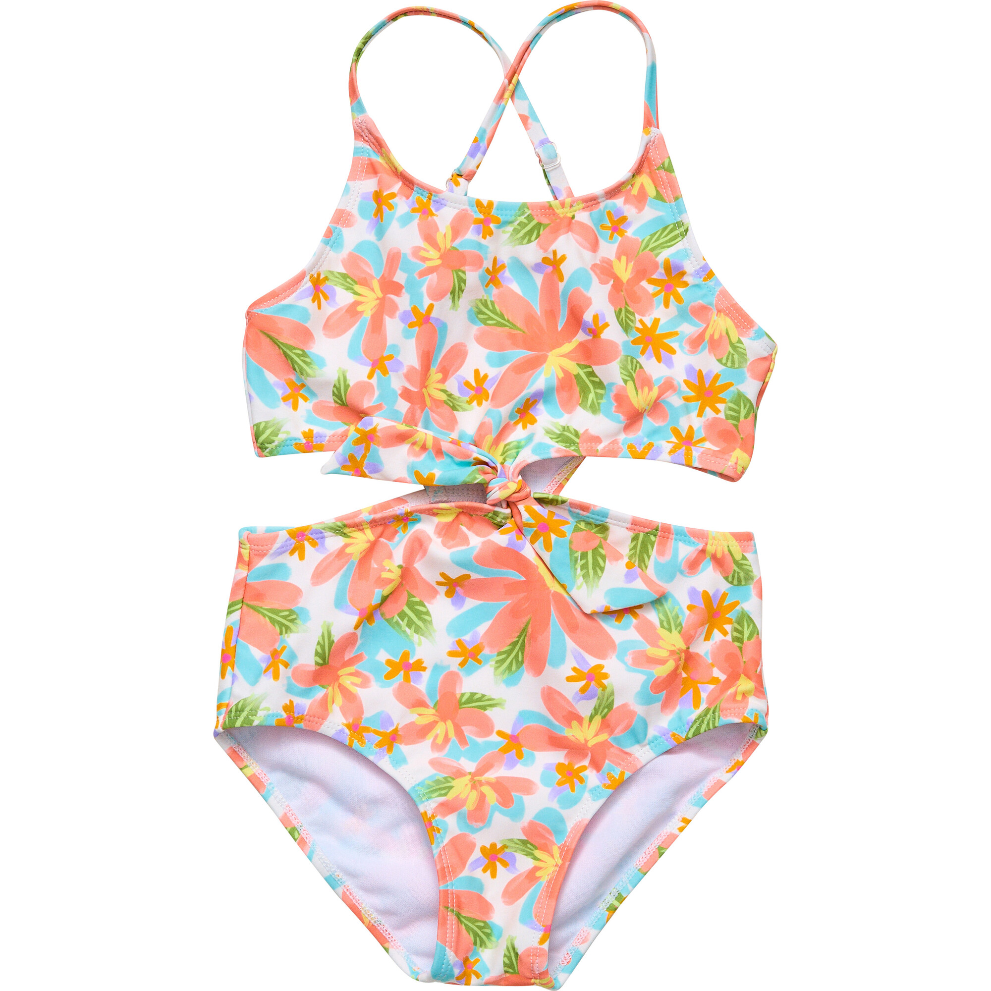 Hawaiian Luau Sustainable Cut Out Swimsuit - Snapper Rock Hawaiian Luau Sustainable Cut Out Swimsuit - Snapper Rock