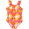 Pop of Sunshine Ruffle Shoulder Swimsuit - One Pieces - 1 - thumbnail