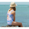 Water Hues Tie Back Swimsuit - One Pieces - 4