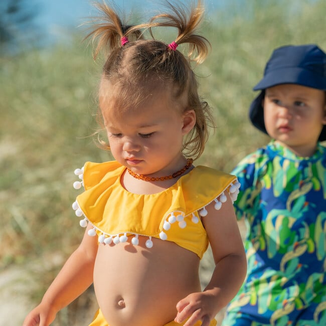 Hello Yellow Flounce Bikini - Two Pieces - 8