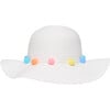 Pastel Pompom Sunhat - Hats - 1 - thumbnail