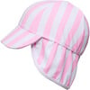 Pink Stripe Floating Flap Hat - Hats - 1 - thumbnail