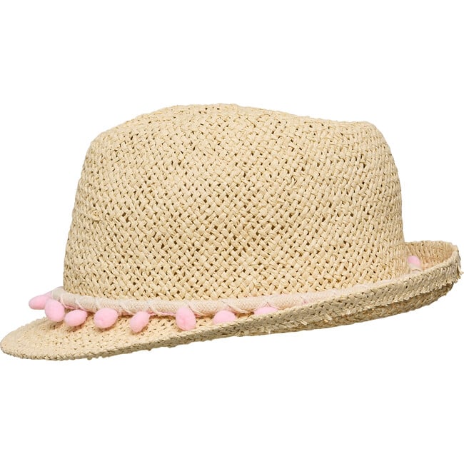 Pink Pompom Fedora - Hats - 3