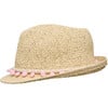 Pink Pompom Fedora - Hats - 3