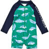 Reef Shark LS Sunsuit - Onesies - 1 - thumbnail