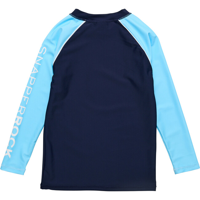 Navy Light Blue Sleeve LS Rash Top - Rash Guards - 3