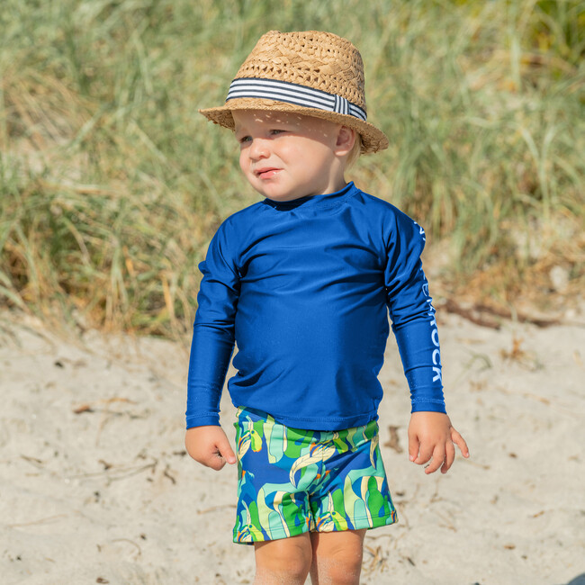 Snapper Rock Striped Pom-Pom Bucket Hat - Pink - Size Newborn