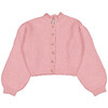 Lila Petal Collar Cardigan, Milkshake - Cardigans - 1 - thumbnail